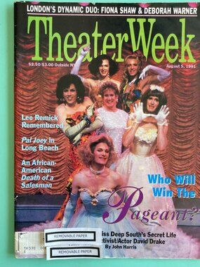 David Drake Pageant Theater Week Magazine August 5 1991 Address Corner Crease